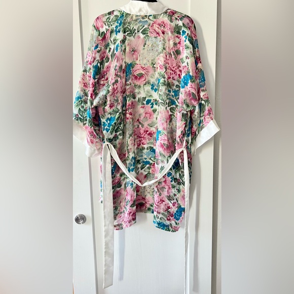 Vintage Victoria Secret Nightgown Robe Set Lace Slip Chemise Gold Label Boudoir - Picture 6 of 10